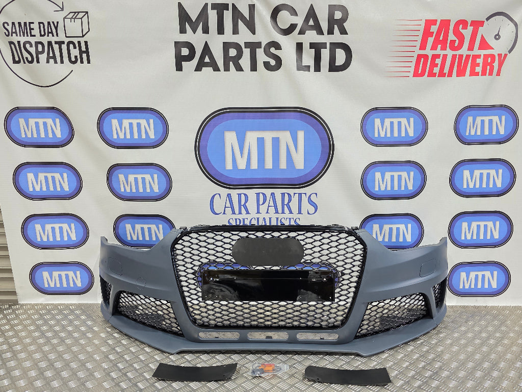 Front Bumper for Audi A4 / S4 B8.5 2012-2015 Facelift RS4 Style Honeycomb Grill