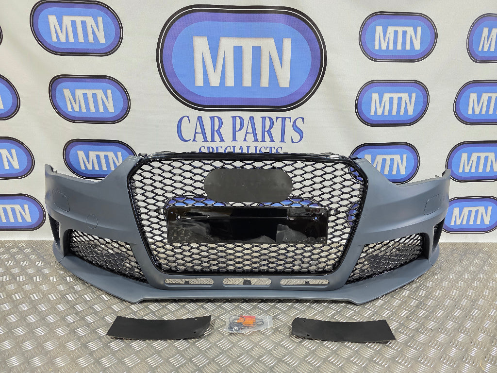 Front Bumper for Audi A4 / S4 B8.5 2012-2015 Facelift RS4 Style Honeycomb Grill