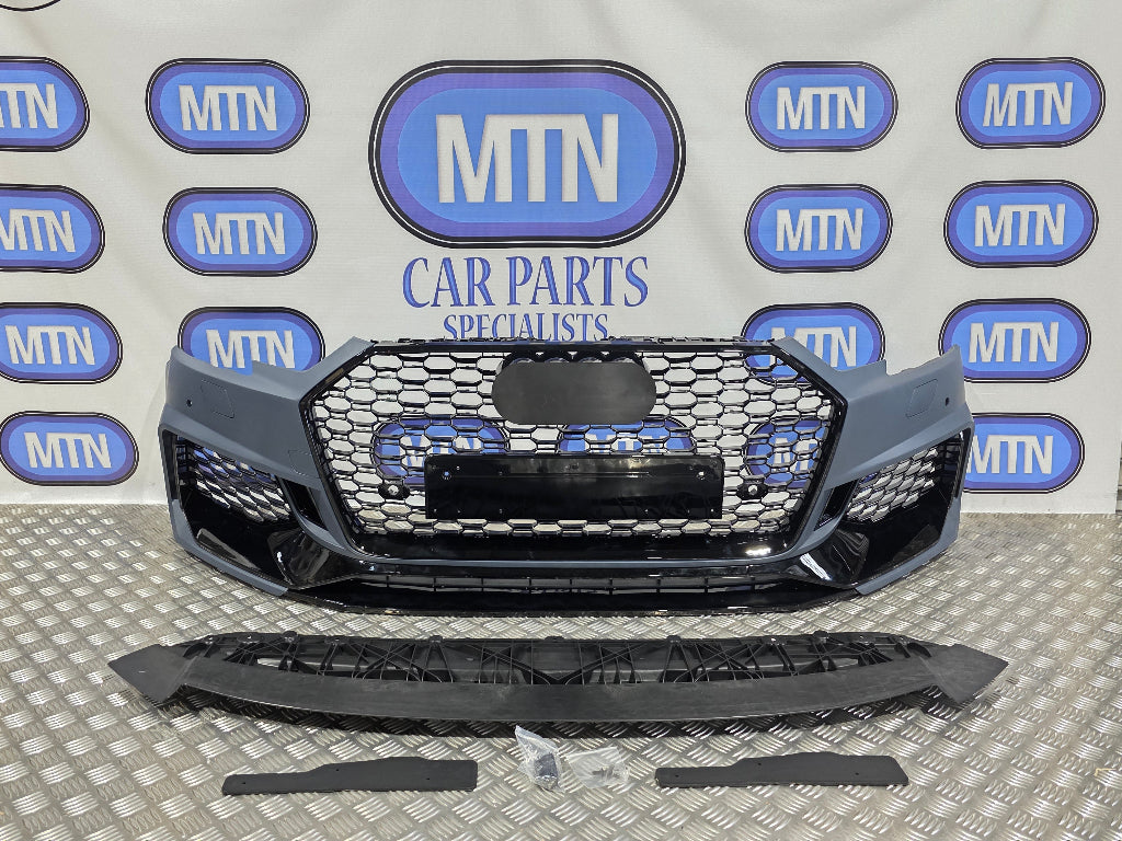 Front Bumper for Audi A4 / S4 B9 2016-2019 Prefacelift Honeycomb Grille