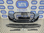 Front Bumper for Audi A4 / S4 B9 2016-2019 Prefacelift Honeycomb Grille