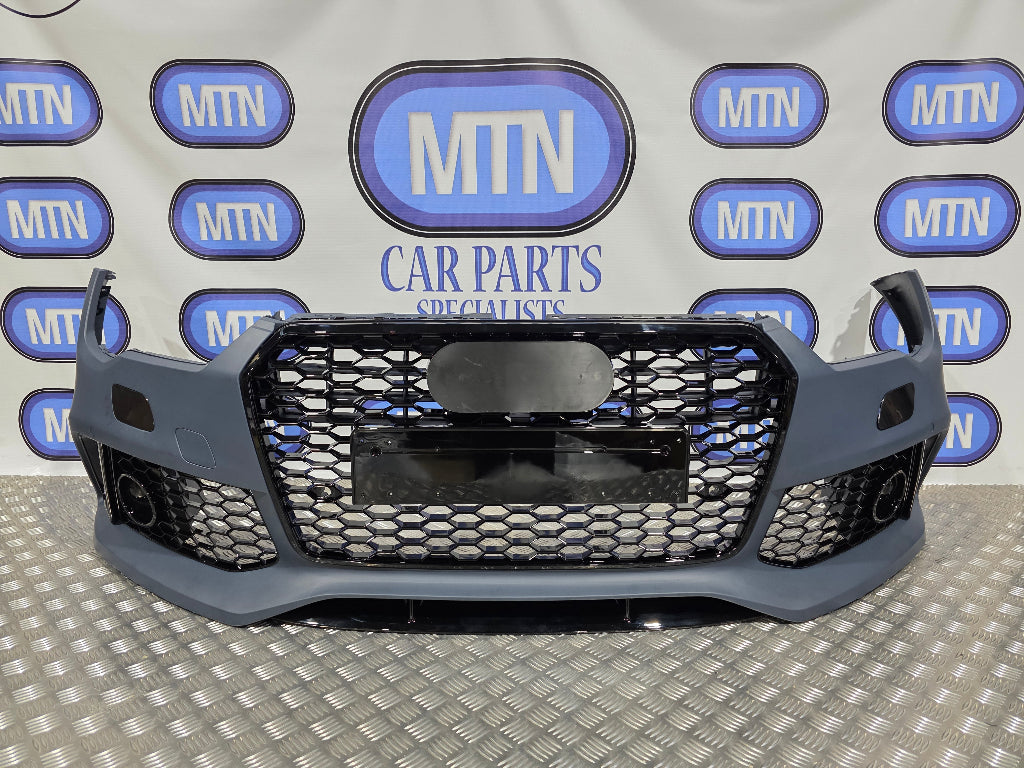 Front Bumper For Audi A7 / S7 2015-2018 Facelift RS7 Style Honeycomb Grills