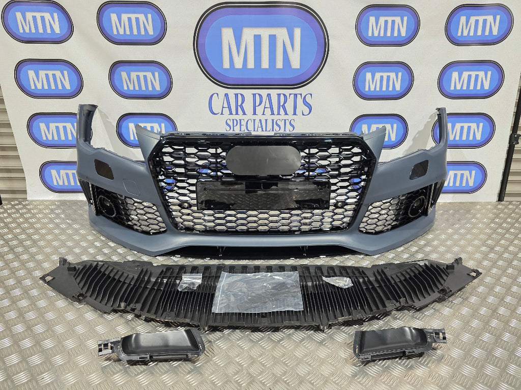 Front Bumper For Audi A7 / S7 2010-2014 Prefacelift RS7 Style Honeycomb Grille