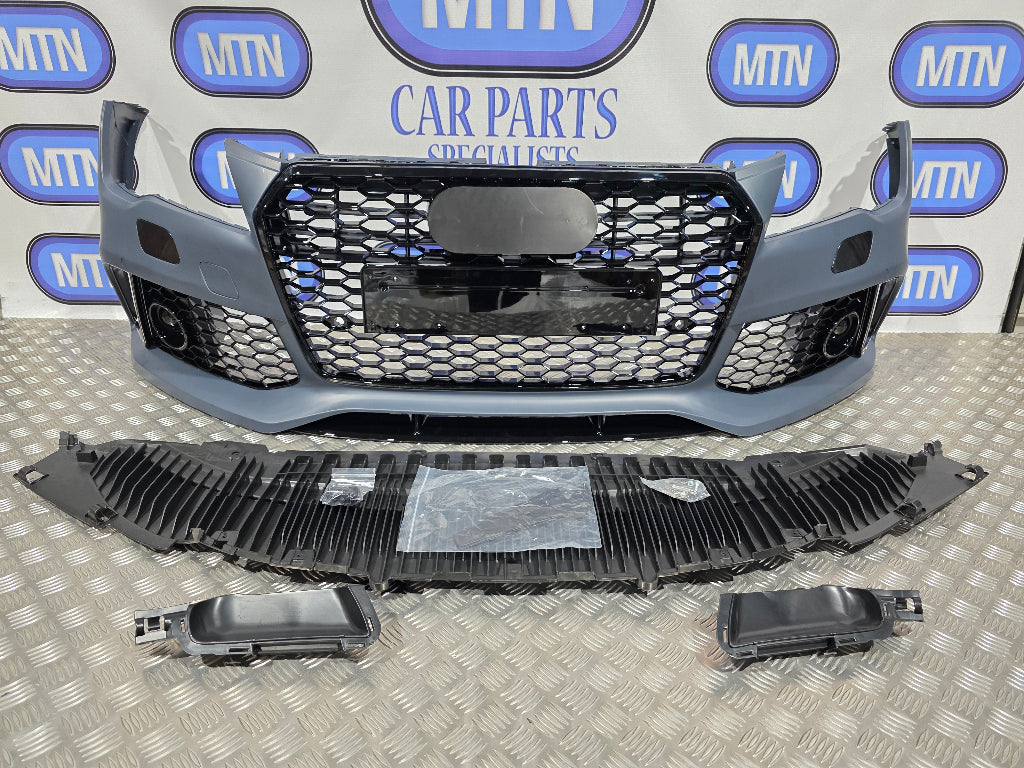Front Bumper For Audi A7 / S7 2010-2014 Prefacelift RS7 Style Honeycomb Grille