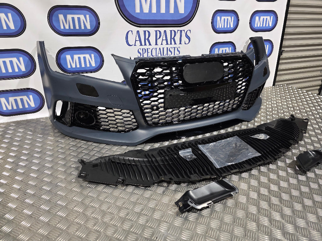 Front Bumper For Audi A7 / S7 2010-2014 Prefacelift RS7 Style Honeycomb Grille