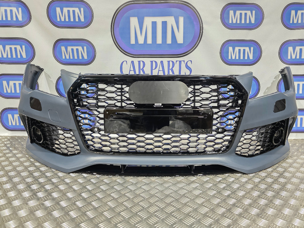 Front Bumper For Audi A7 / S7 2010-2014 Prefacelift RS7 Style Honeycomb Grille