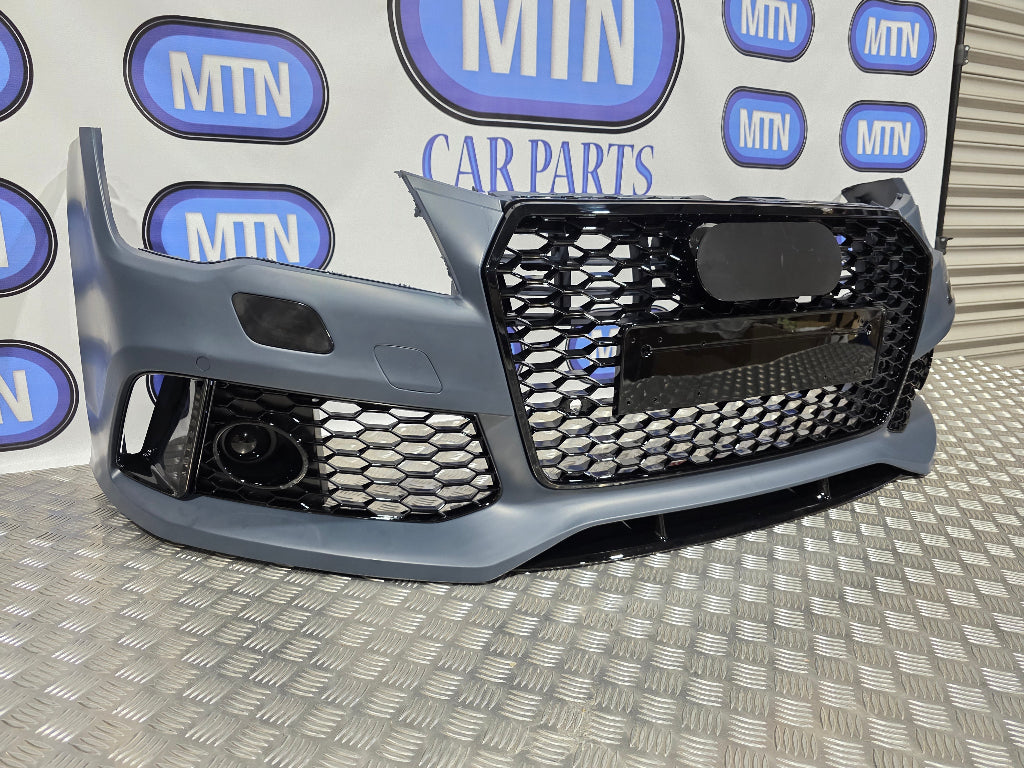 Front Bumper For Audi A7 / S7 2010-2014 Prefacelift RS7 Style Honeycomb Grille