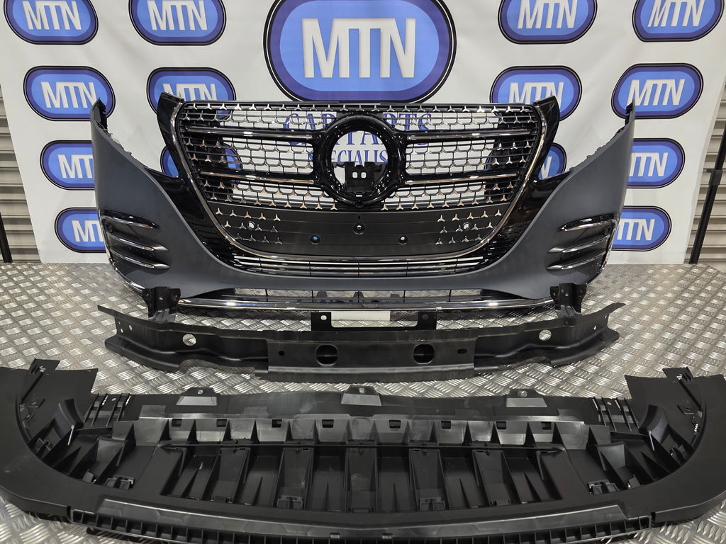 FRONT BUMPER FOR MERCEDES VITO V CLASS W447 15-26 AMG LINE V300D LIGHTS KIT