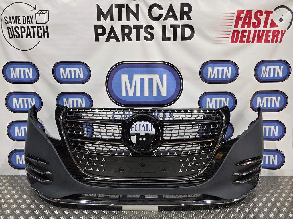 FRONT BUMPER FOR MERCEDES VITO V CLASS W447 15-26 AMG LINE V300D LIGHTS KIT