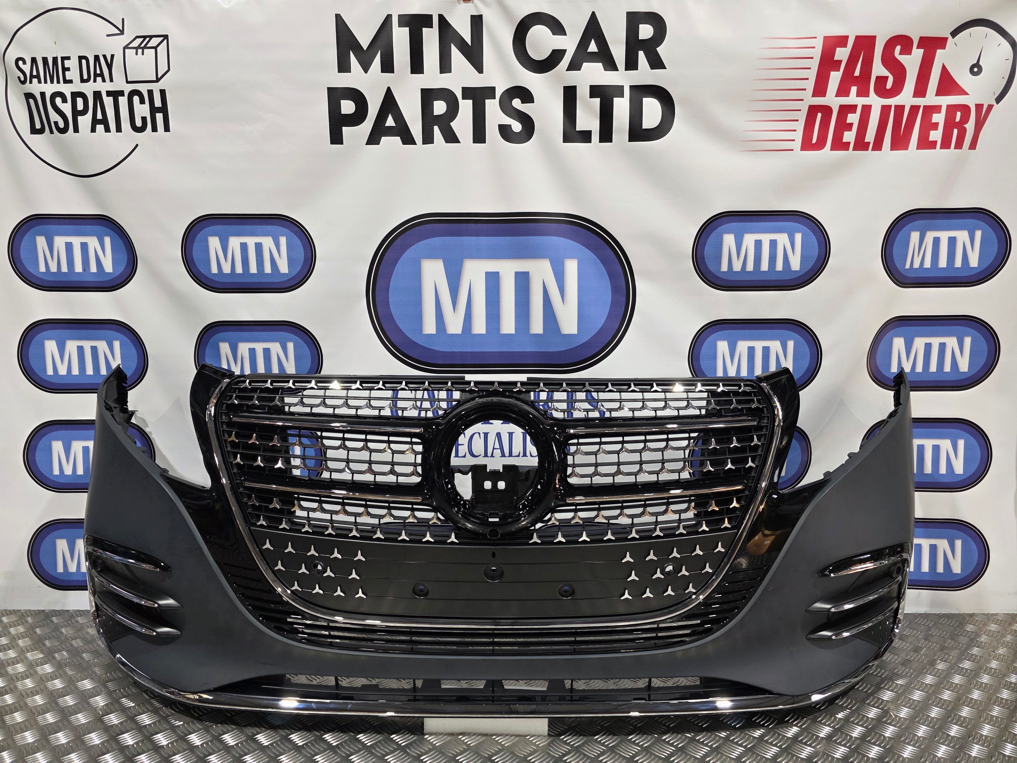 FRONT BUMPER FOR MERCEDES VITO V CLASS W447 15-26 AMG LINE V300D LIGHTS KIT