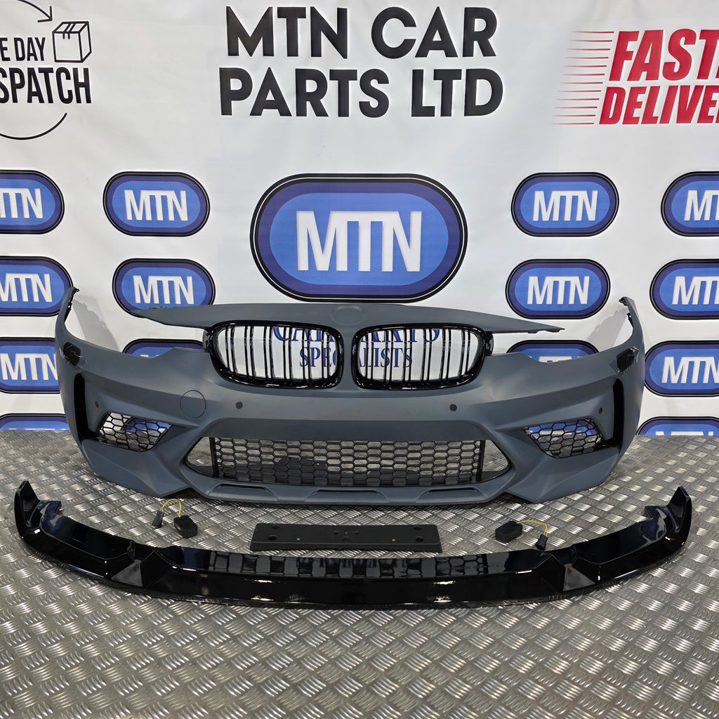 Full Kit M3 Competition Style For BMW 3 Series 11-19 F30 F31 M3 Front & Rear Bumper Side Skirts Kidney Grills
