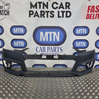 Front Bumper Skin for Audi A4 / S4 B9 2016-2019 Prefacelift S-Line