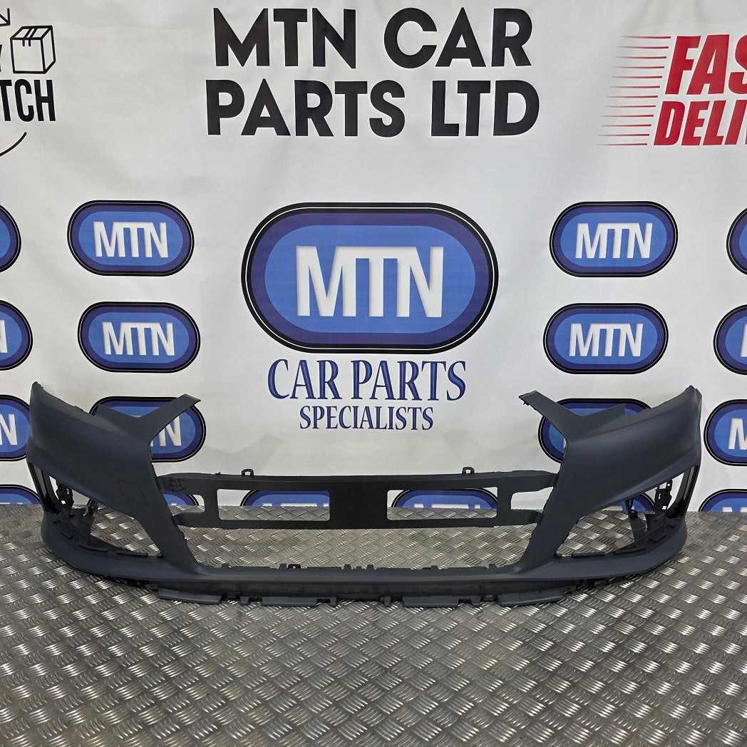 Front Bumper Skin for Audi A4 / S4 B9 2019-2020 Prefacelift S-Line Main image