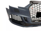 Front Bumper For Audi A3 / S3 8V 16-20 Facelift RS3 Style Honeycomb Grill