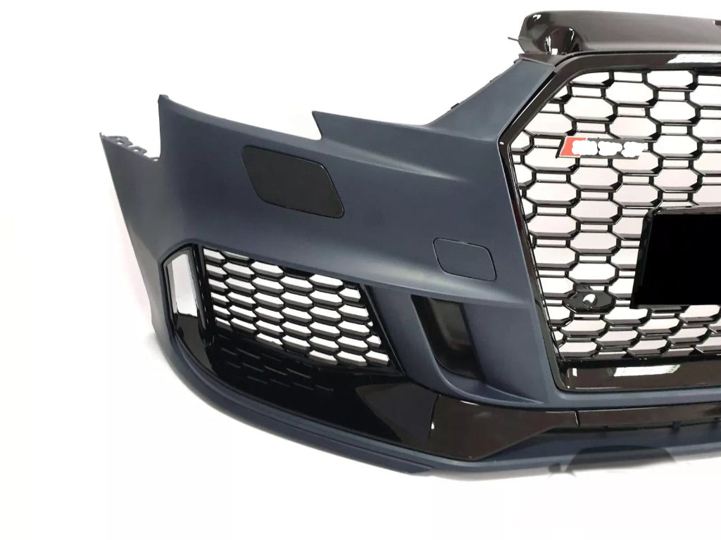 Front Bumper For Audi A3 / S3 8V 16-20 Facelift RS3 Style Honeycomb Grill
