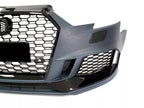 Front Bumper For Audi A3 / S3 8V 16-20 Facelift RS3 Style Honeycomb Grill