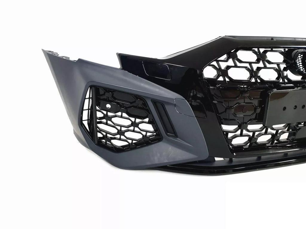 Front Bumper For Audi A3 / S3 8Y 2020-2024 Prefacelift RS3 Style Honeycomb Grills