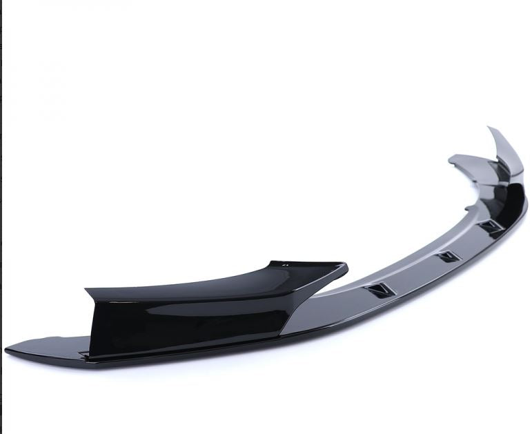 FRONT SPLITTER M-SPORT STYLE GLOSS BLACK TRIM FOR BMW 1 SERIES F20 LCI