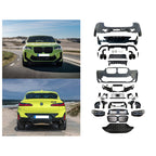 Complete Bodykit for BMW x4 G02 to X4M F98 LCI Front & Rear Bumper, Lights Front, Grille, Exhaust Tips