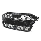 Honeycomb Grill for Audi A3 / S3 8Y 2020-2024 Grille Gloss Black