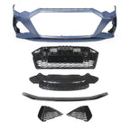 Front Bumper for Audi A6 / S6 C8 2019-2024 RS6 Style Honeycomb Grills