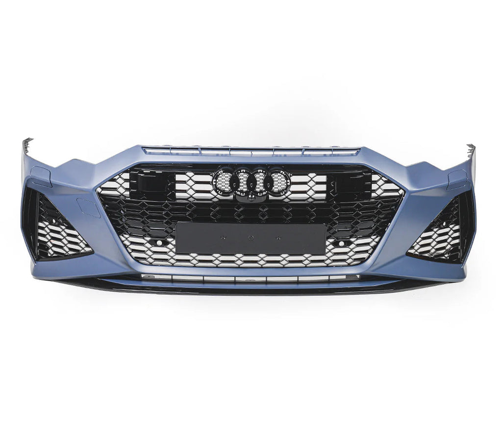 Front Bumper for Audi A6 / S6 C8 2019-2024 RS6 Style Honeycomb Grills