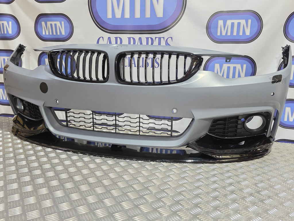 Front Bumper M Sport For BMW 4 Series 13-20 F32 Bumper Splitter Kidney Grills