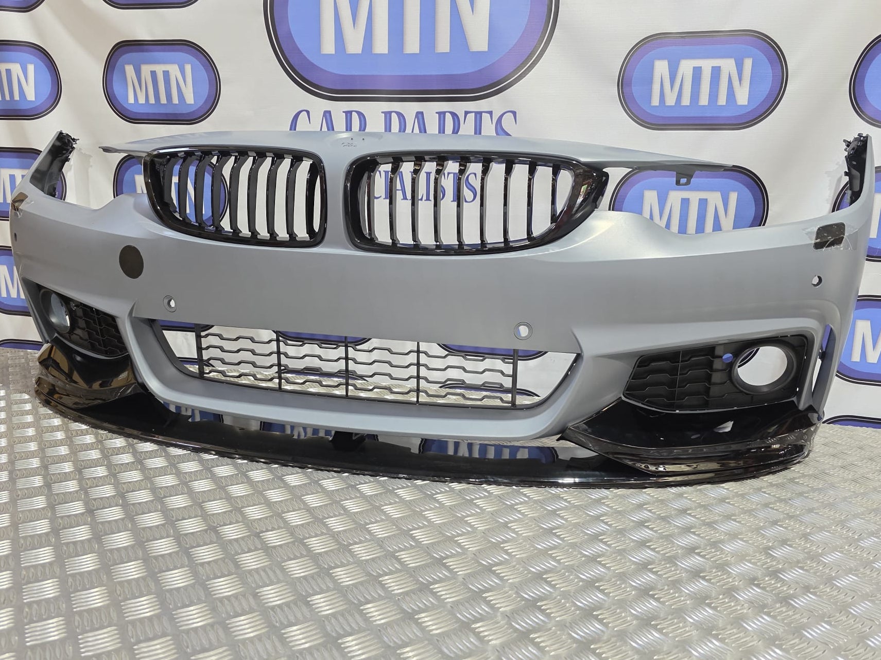 Front Bumper M Sport For BMW 4 Series 13-20 F32 Bumper Splitter Kidney Grills