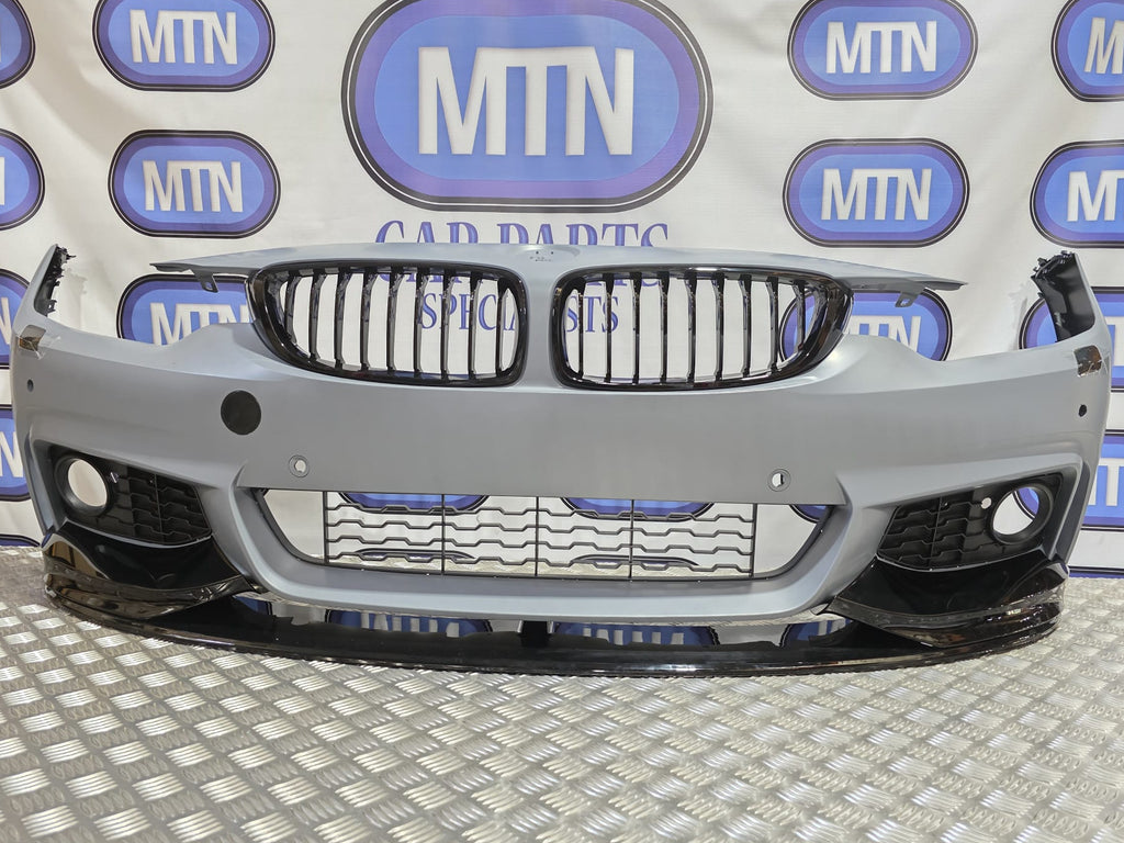 Front Bumper M Sport For BMW 4 Series 13-20 F32 Bumper Splitter Kidney Grills