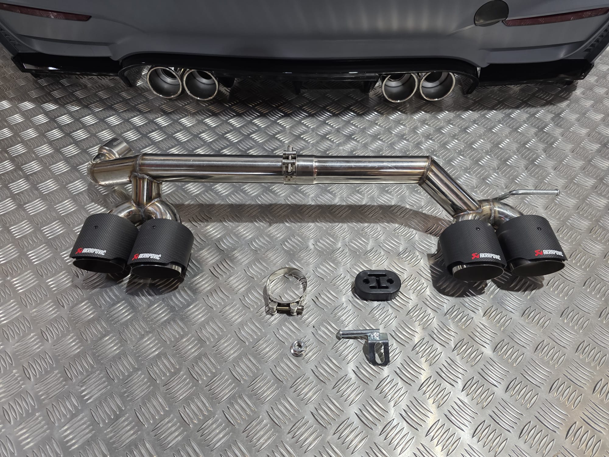 BMW F30 3 series Rear M3 Bumper Plus Rear Carbon Exhaust