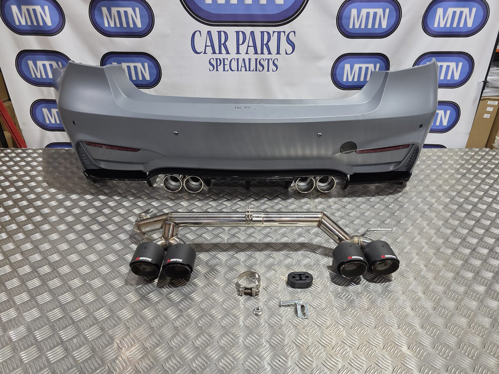 BMW F30 3 series Rear M3 Bumper Plus Rear Carbon Exhaust