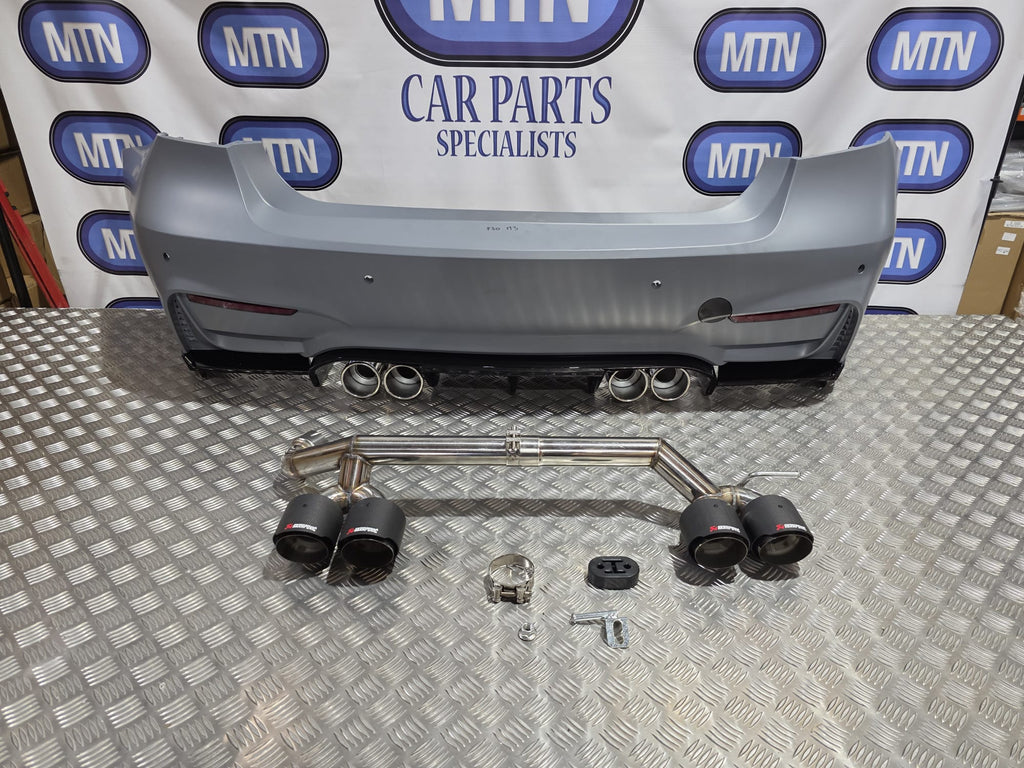 BMW F30 3 series Rear M3 Bumper Plus Rear Carbon Exhaust