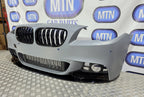 BMW 5 SERIES M SPORT 2013 - 2017 F10 F11 LCI FACELIFT FRONT BUMPER + GRILLS TRIM