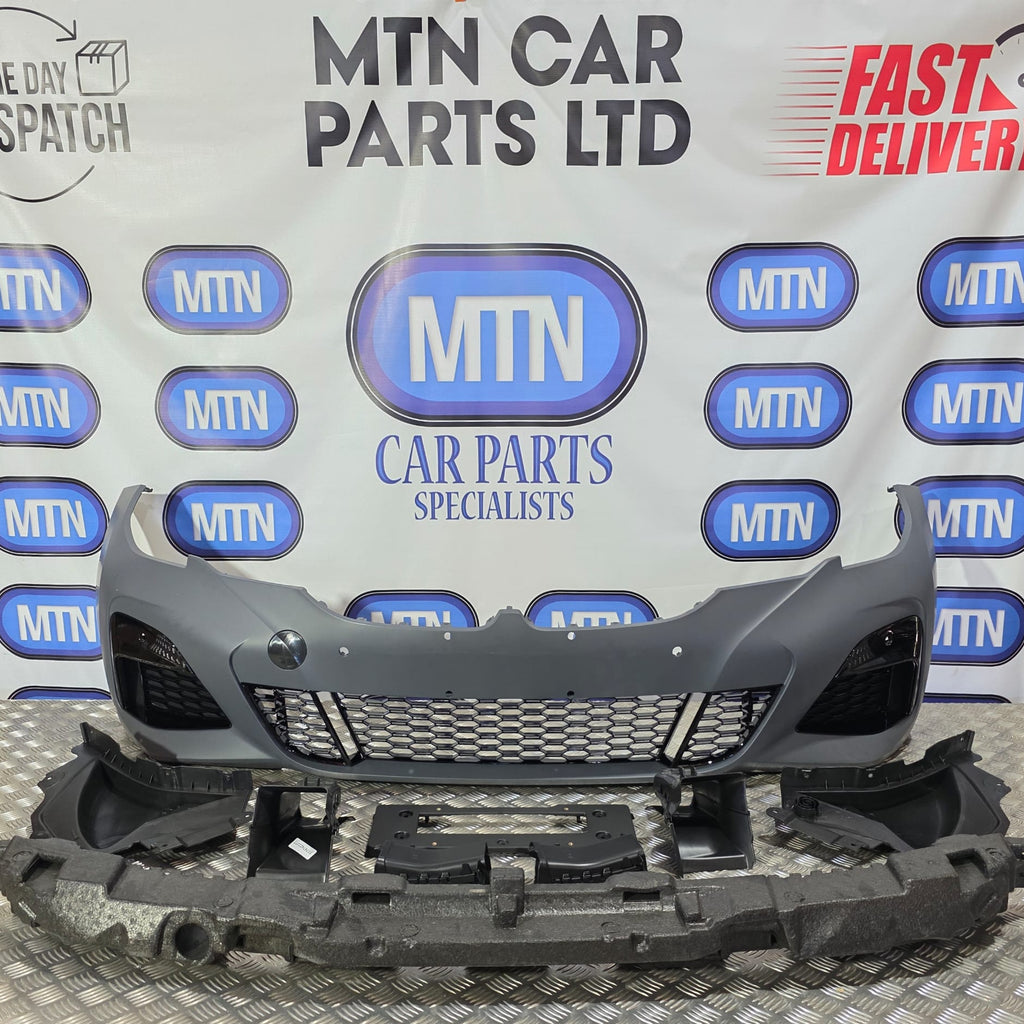 Front Bumper For BMW 3 Series 19-22 G20 G21 M Sport Splitter Complete Front