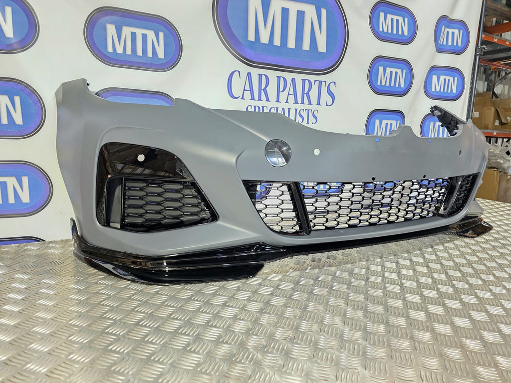 Front Bumper For BMW 3 Series 19-22 G20 G21 M Sport Splitter Complete Front