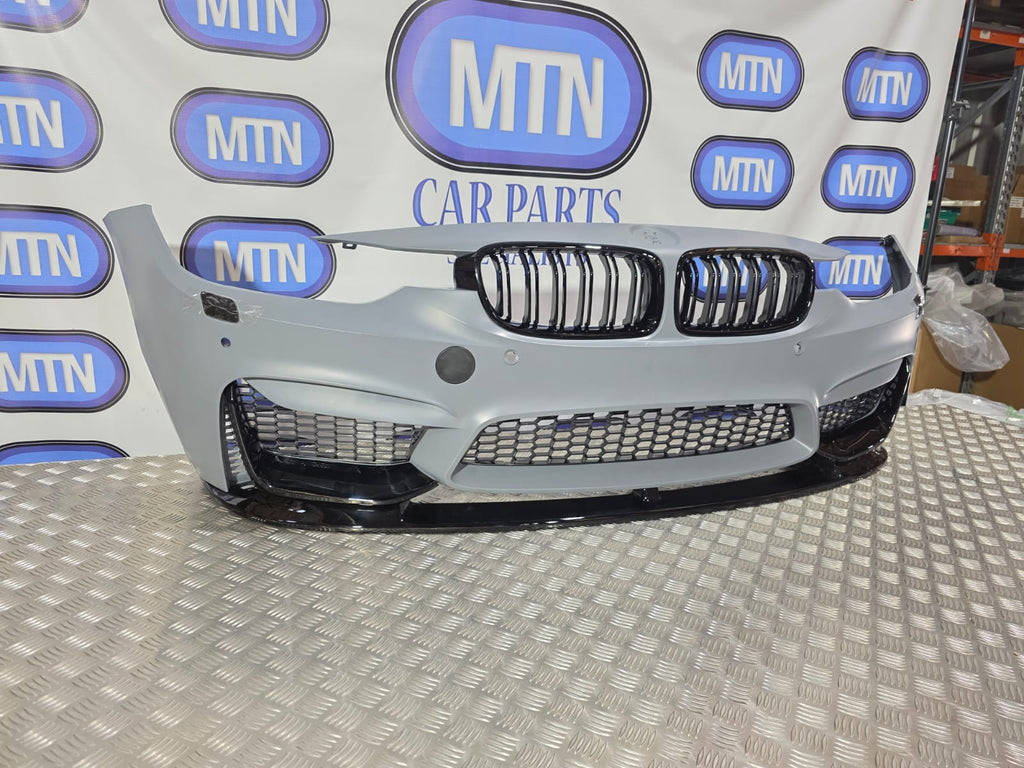 Front Bumper M3 Style For BMW 3 Series 11-19 F30 F31 M3 Front Bumper Kidney Grills (With or Without Fog Lights)