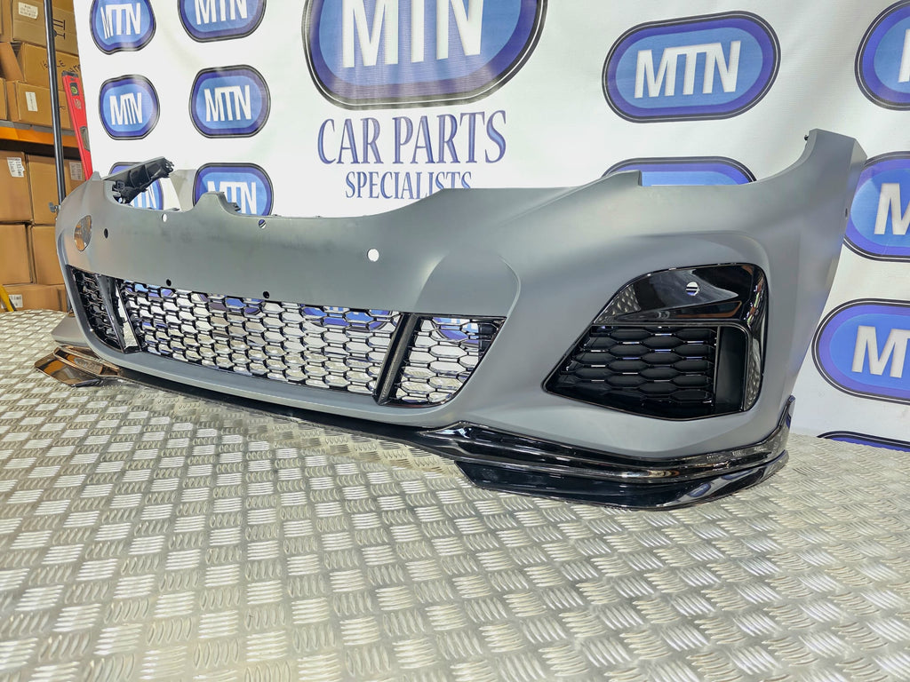 Front Bumper For BMW 3 Series 19-22 G20 G21 M Sport Splitter Complete Front
