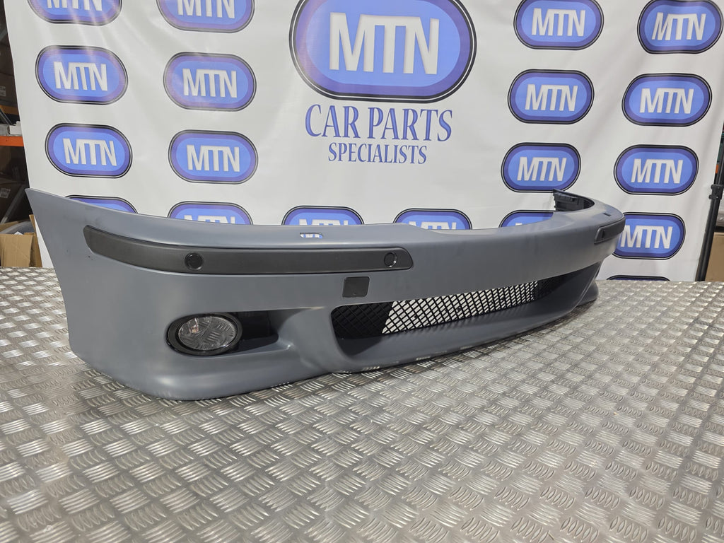 FUL FRONT BUMPER M5 STYLE GLOSS BLACK TRIM FOR BMW 5 SERIES E39 With Fog Lights