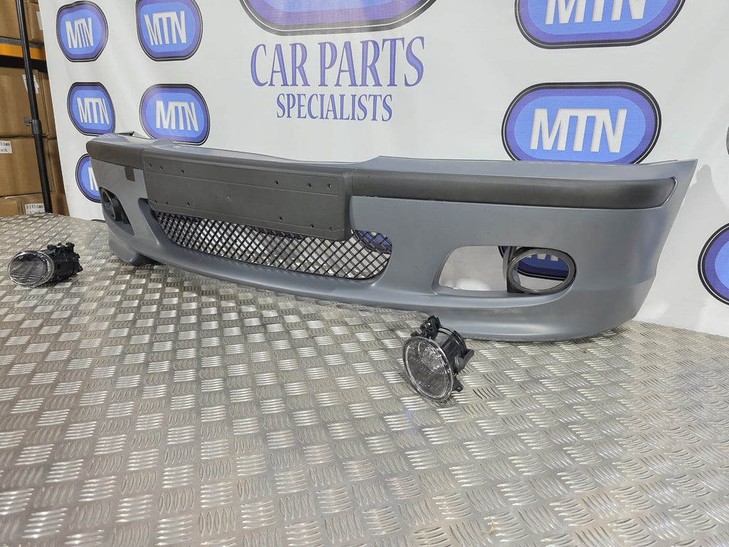 FRONT BUMPER M3 STYLE GLOSS BLACK TRIM FOR BMW 3 SERIES E36 SEDAN/COUPE 1999-05