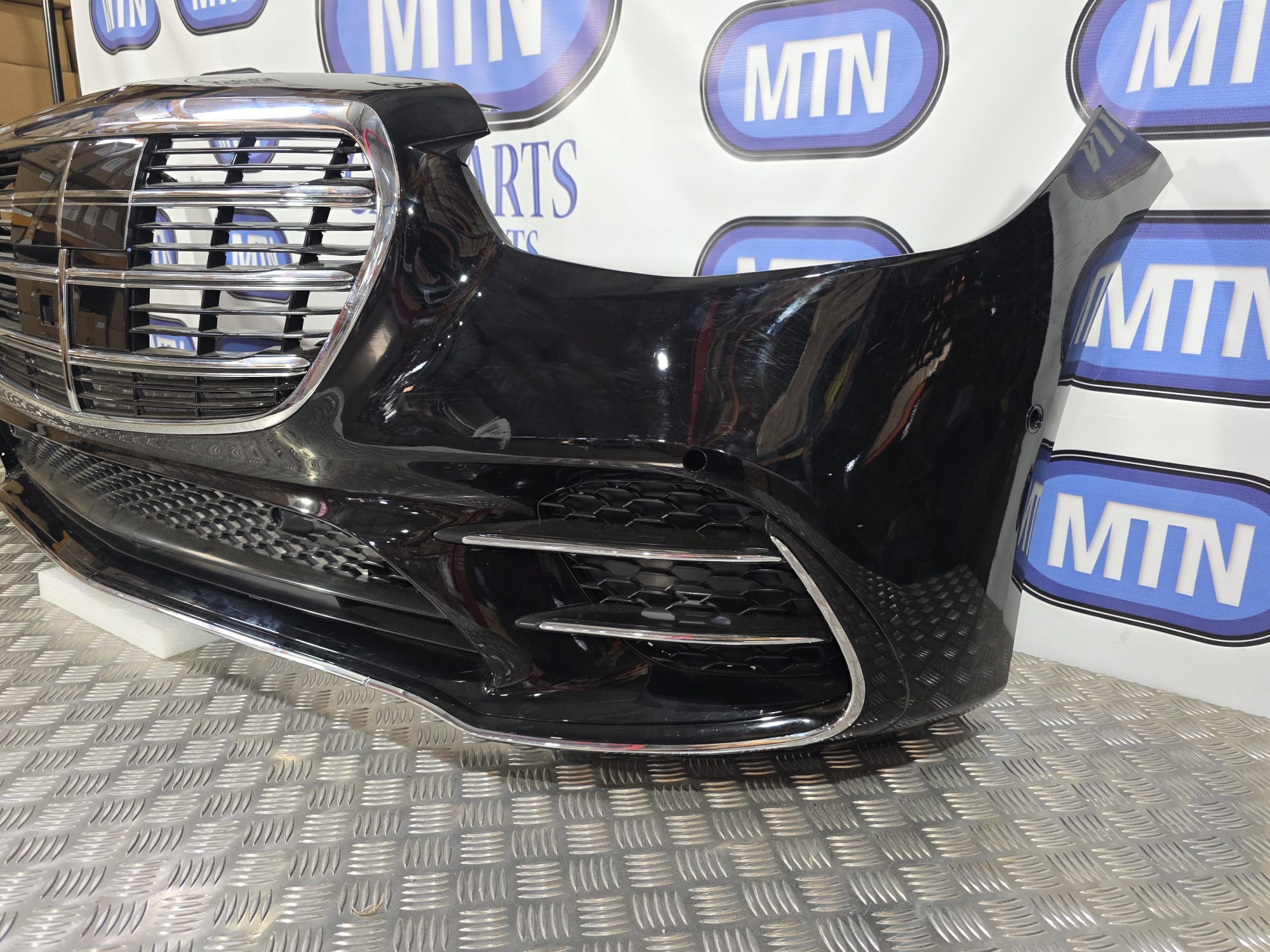 COMPLETE FRONT BUMPER FOR MERCEDES S CLASS W223 AMG LINE 20-25 C197 OB BLACK