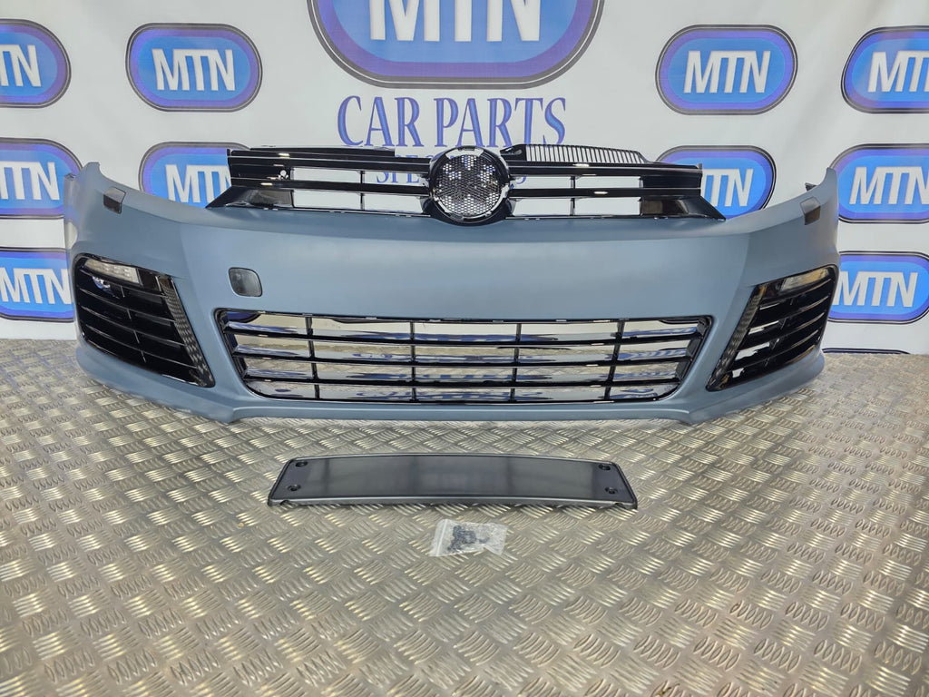 Complete Front Bumper for VW VOLKSWAGEN GOLF MK6 R20 WITH FOG LIGHTS 2008 - 2012
