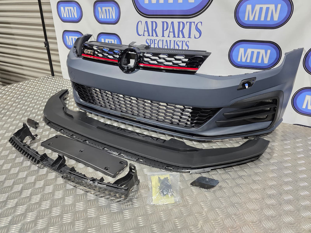 COMPLETE CONVERSION KIT FOR VW Golf MK 7 TO MK7.5 GTI FRONT AND REAR BUMPERS, GRILLE, FOGLIGHTS