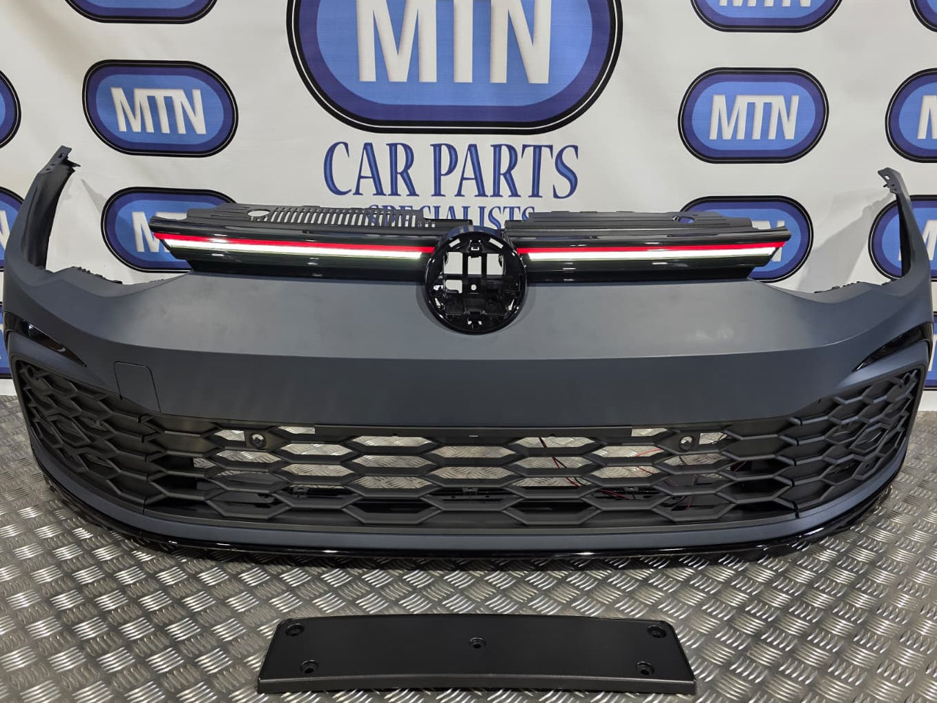 COMPLETE FRONT BUMPER FOR VW GOLF MK8 GTI 2020+ FRONT BUMPER, GRILLE, FOGS