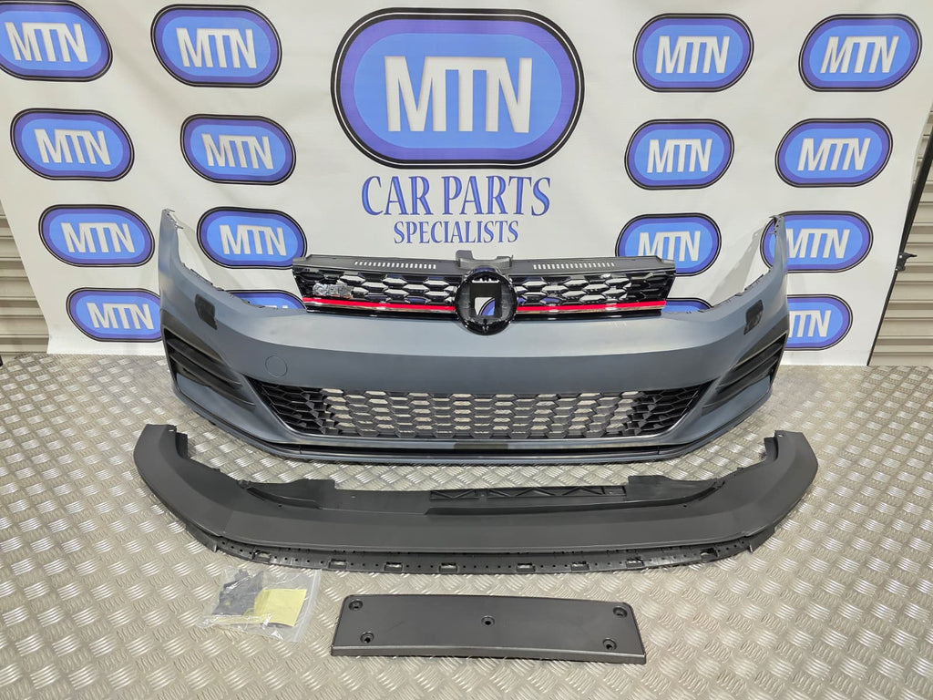 FRONT BUMPER FOR VW Golf MK 7.5 GTI GTD FOG LIGHTS GRILL GRILLE