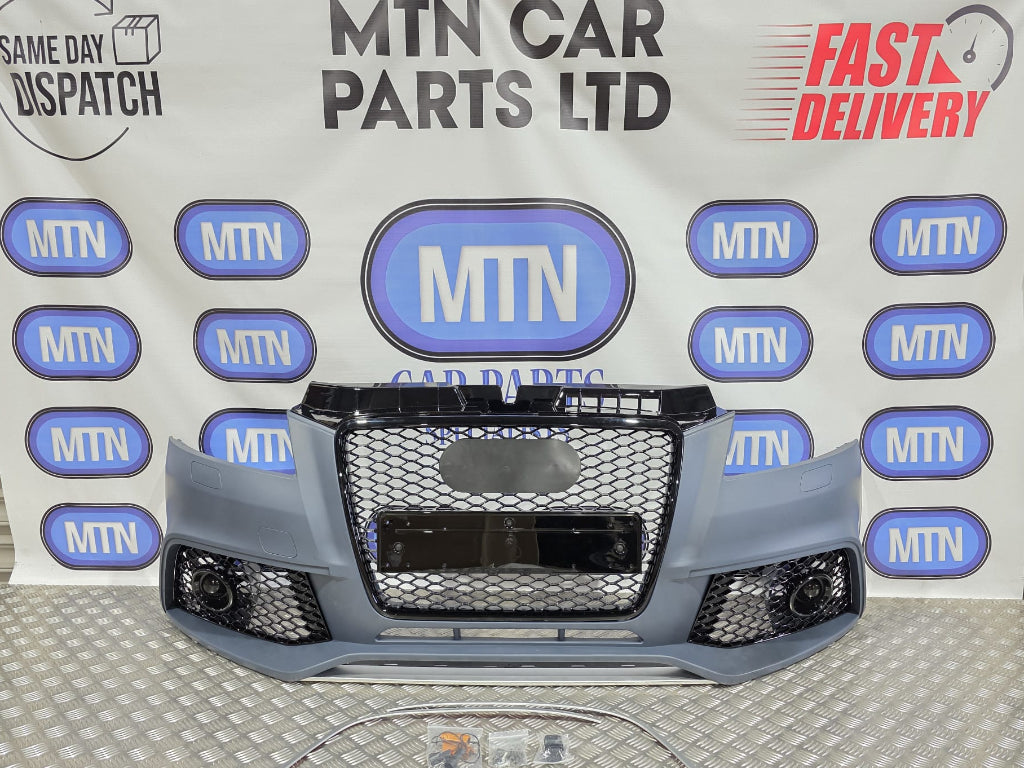 Front Bumper Body Kit for Audi A3 S3 8P 08-12 RS3 Style Honeycomb Grill Grille