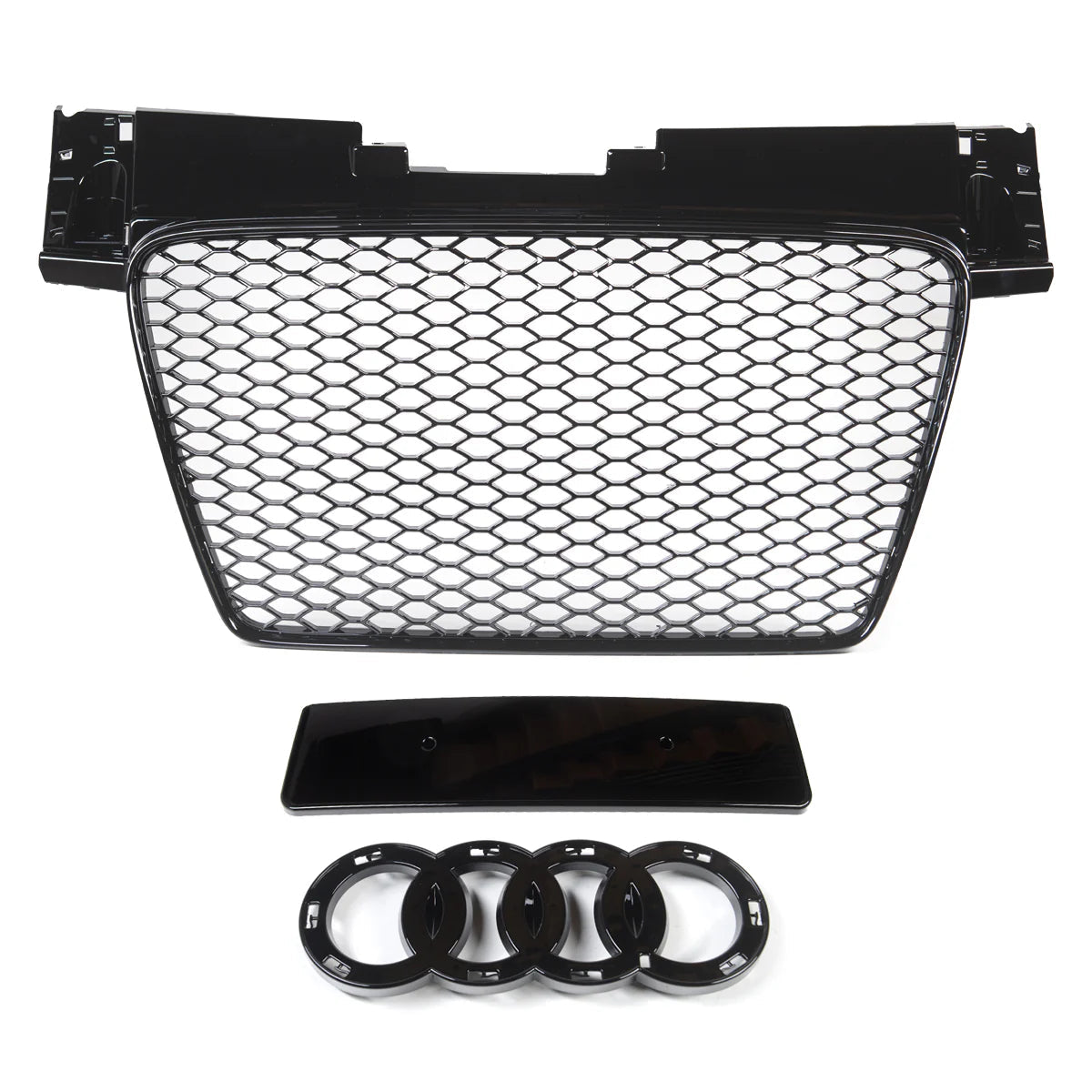 Honeycomb Grill for Audi TT / TTS 2006-2014 MK2 Grille Gloss Black