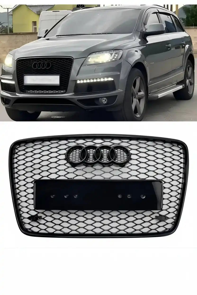 Honeycomb Grill for Audi Q7 / SQ7 2007-2015 Grille Gloss Black