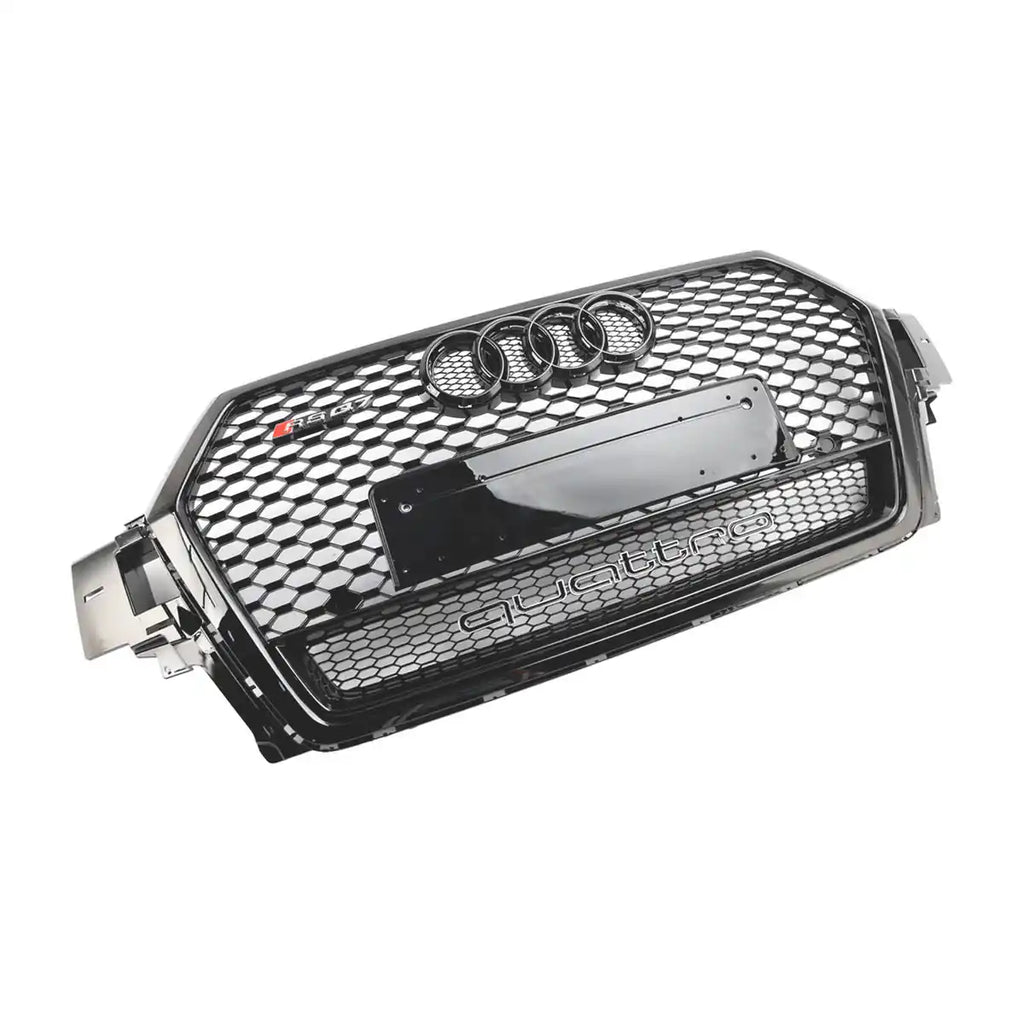 Honeycomb Grill for Audi Q7 / SQ7 2016-2019 4M Grille Gloss Black