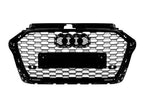 Front Bumper For Audi A3 / S3 8V 16-20 Facelift RS3 Style Honeycomb Grill