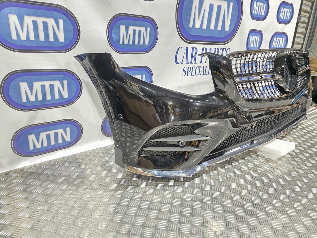 FRONT BUMPER FOR MERCEDES GLC X253 AMG LINE 15 - 19 C197 OBSIDIAN BLACK
