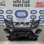 Front Bumper For Audi Q5 / SQ5 2013-2016 Prefacelift S Line with Honeycomb Grill